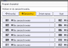 Ilustracja ekranu panela operacyjnego
