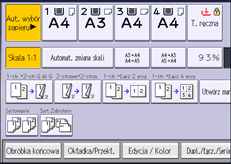 Ilustracja ekranu panela operacyjnego