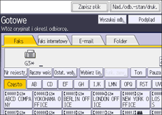 Ilustracja ekranu panela operacyjnego