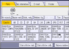 Ilustracja ekranu panela operacyjnego