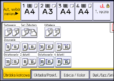 Ilustracja ekranu panela operacyjnego