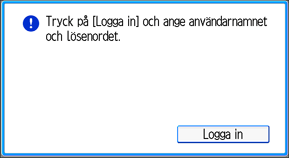 Bild av användarpanelens skärm