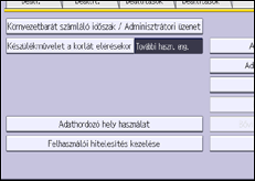 A kezelőpanel ismertetése