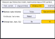 A kezelőpanel ismertetése