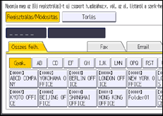 A kezelőpanel ismertetése