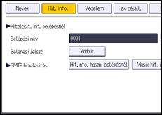 A kezelőpanel ismertetése