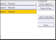 A kezelőpanel ismertetése
