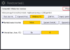 A kezelőpanel ismertetése