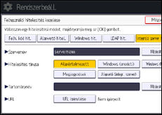 A kezelőpanel ismertetése