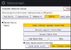 A kezelőpanel ismertetése