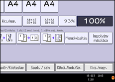 A kezelőpanel ismertetése