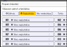 A kezelőpanel ismertetése