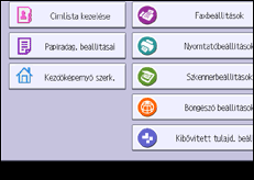 A kezelőpanel ismertetése