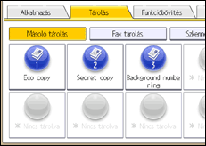 A kezelőpanel ismertetése