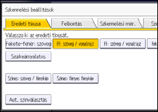 A kezelőpanel ismertetése