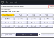 A kezelőpanel ismertetése