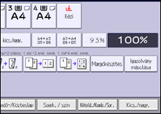 A kezelőpanel ismertetése