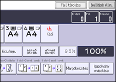 A kezelőpanel ismertetése