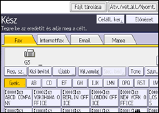 A kezelőpanel ismertetése
