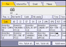 A kezelőpanel ismertetése