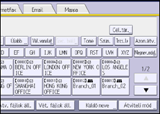 A kezelőpanel ismertetése