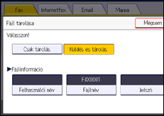 A kezelőpanel ismertetése