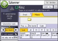 A kezelőpanel ismertetése