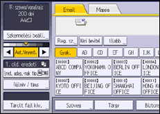 A kezelőpanel ismertetése