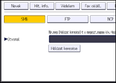 A kezelőpanel ismertetése