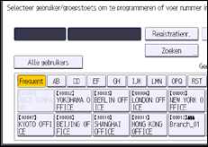 Schermafbeelding bedieningspaneel