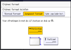 Schermafbeelding bedieningspaneel