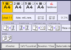 Schermafbeelding bedieningspaneel