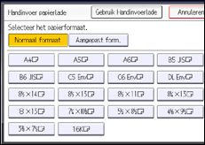 Schermafbeelding bedieningspaneel