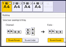 Schermafbeelding bedieningspaneel