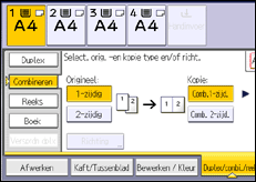 Schermafbeelding bedieningspaneel