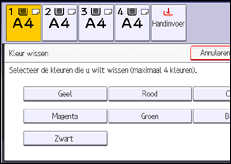 Schermafbeelding bedieningspaneel