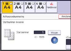 Schermafbeelding bedieningspaneel