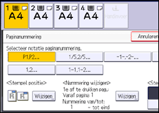 Schermafbeelding bedieningspaneel