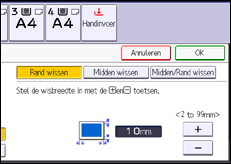 Schermafbeelding bedieningspaneel