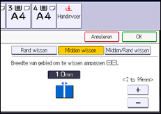 Schermafbeelding bedieningspaneel
