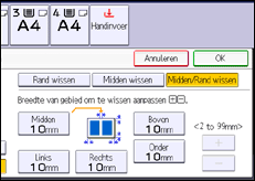 Schermafbeelding bedieningspaneel