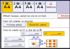 Schermafbeelding bedieningspaneel