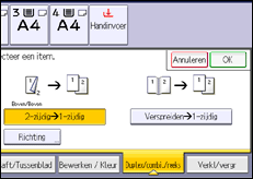 Schermafbeelding bedieningspaneel