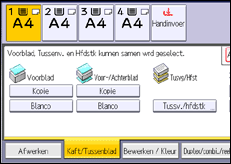 Schermafbeelding bedieningspaneel