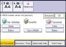 Schermafbeelding bedieningspaneel