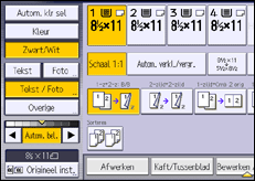 Schermafbeelding bedieningspaneel