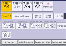 Schermafbeelding bedieningspaneel