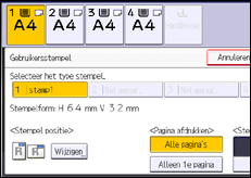 Schermafbeelding bedieningspaneel