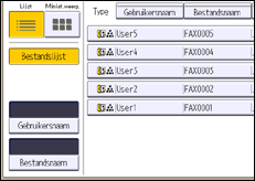 Schermafbeelding bedieningspaneel