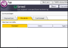 Schermafbeelding bedieningspaneel